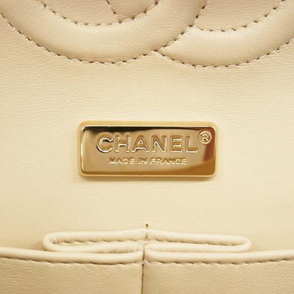 Chanel Shoulder Bag with Double Flap and Chain, Sequins, Gold, Pink, Champagne - Picture 5 of 12